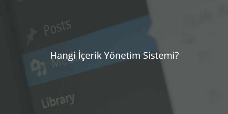 Hangi İçerik Yönetim Sistemi?