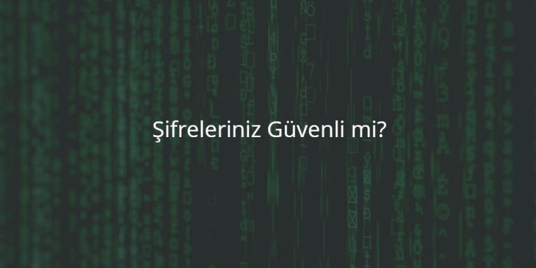 Şifreleriniz Güvenli mi?