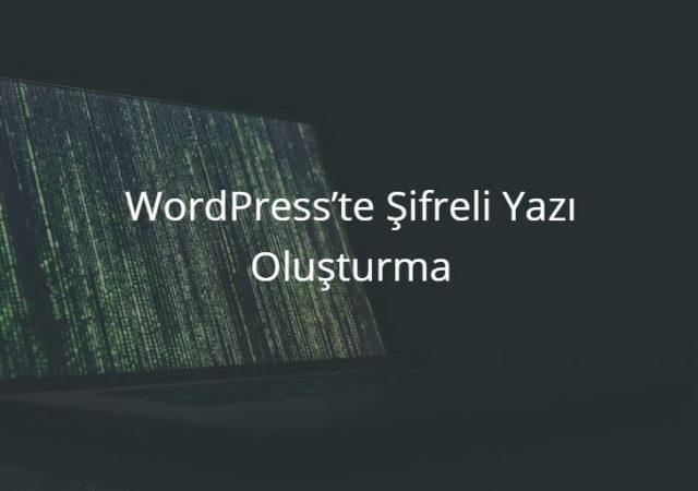 WordPress’te Şifreli Yazı Oluşturma