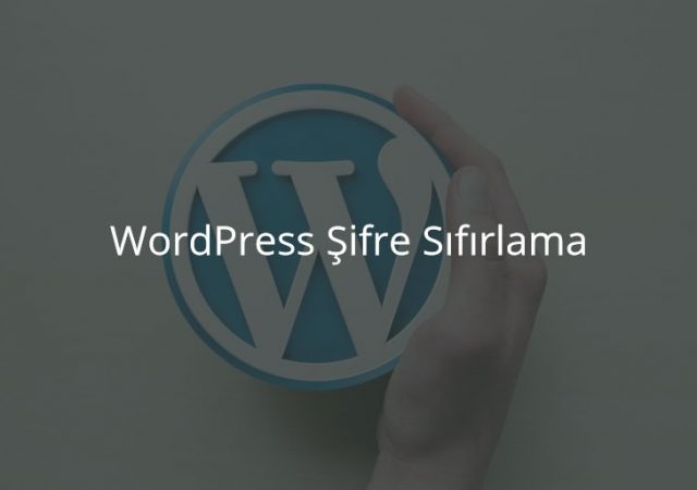 WordPress Şifre Sıfırlama